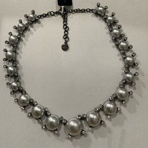 Elegant Silver Pearl Necklace